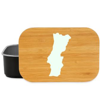 Portugal Silhouette Grafik - Lunch Box - Schwarz - Vorne