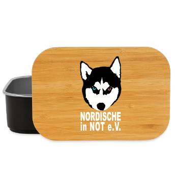 Husky Kopf Nordische in Not - Lunch Box - Schwarz - Vorne