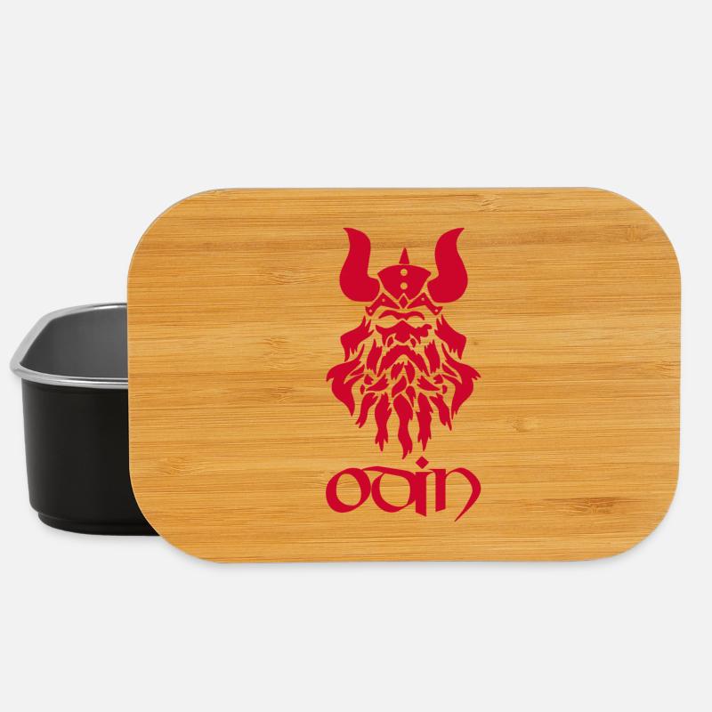 Nordischer Gott Odin (rot) - Lunch Box - Schwarz