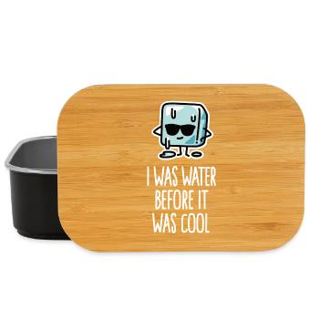 Cool Cartoon with Sunglasses Heat Wave - Lunch Box - black - Front