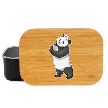 Panda Nurse - Lunch Box - black - Front