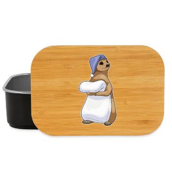 Meerkat Sleeping Blanket - Lunch Box - black - Front