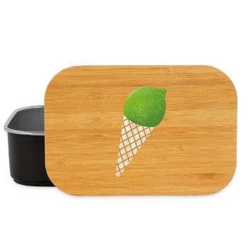 Glace au citron vert Glace d’été Citron Fruit Vacances - Boîte à goûter - noir - Devant