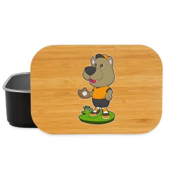 Gant de baseball de baseball pour chien - Boîte à goûter - noir - Devant
