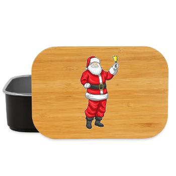 Père Noël Noël Noël cloche de Noël - Boîte à goûter - noir - Devant