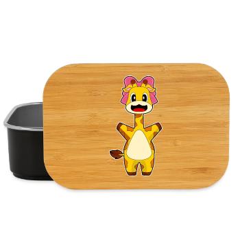 Giraffe Haarschleife - Lunch Box - Schwarz - Vorne