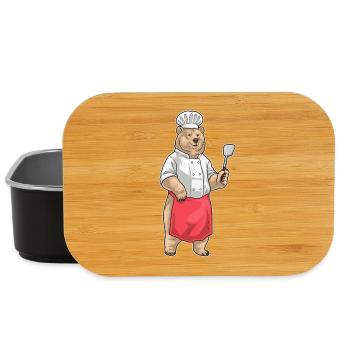 Bär Koch Pfannenwender Kochen - Lunch Box - Schwarz - Vorne