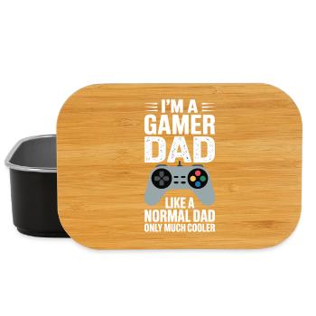 Gamer Dad Like A Normal Dad Only Cooler - Lunch Box - black - Front