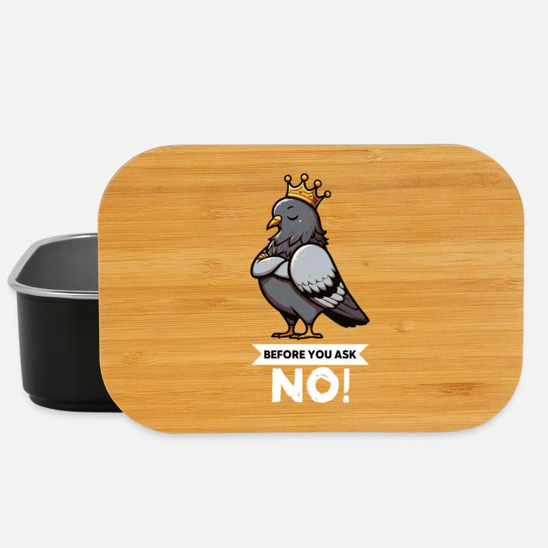 Before You Ask Taube Tauben Taubenliebhaber Vogel - Lunch Box - Schwarz