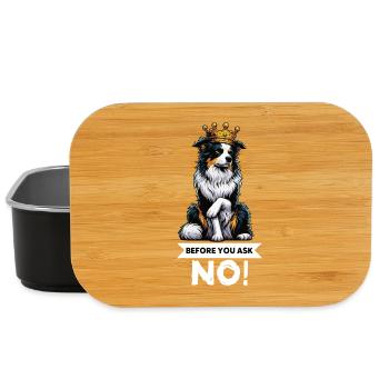 Before You Ask Australian Shepherd Aussie Aussies - Lunch Box - black - Front