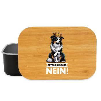 Before you ask: Australian Shepherd Aussie Aussie - Lunch Box - black - Front