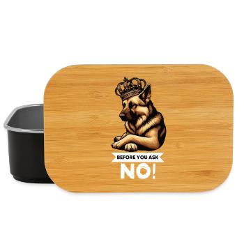 Before You Ask German Shepherd Shepherds - Lunch Box - black - Front
