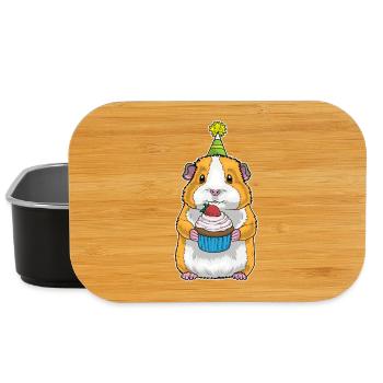Meerschweinchen Geburtstag Cupcake - Lunch Box - Schwarz - Vorne