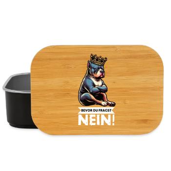 Bevor Du Fragst Nein American Bully Bully Pit - Lunch Box - Schwarz - Vorne