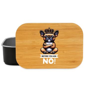 Before You Ask French Bulldog Frenchie - Lunch Box - black - Front