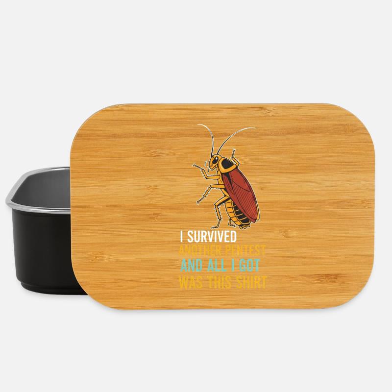 I Survived Another Pentest Cockroach - Lunch Box - black