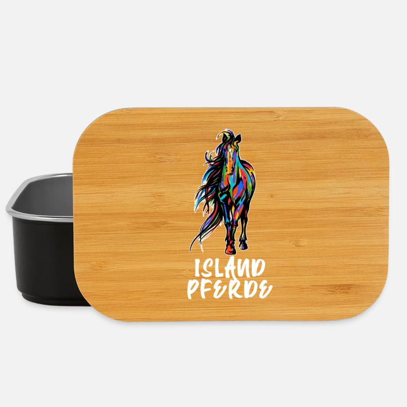 Cool Islandpferde Hengst Pferde Spruch Pferdeliebe - Lunch Box - Schwarz