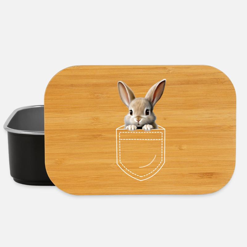Hase Kaninchen - Lunch Box - Schwarz