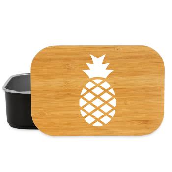 Süße Ananas - ein tropisches Geschenk - Lunch Box - Schwarz - Vorne