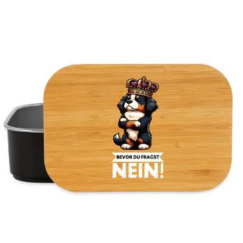 Bevor Du Fragst Berner Sennenhund Sennenhunde  - Lunch Box - Schwarz - Vorne