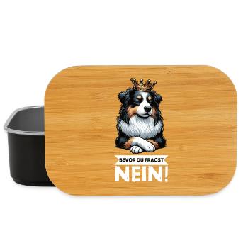 Before you ask: Australian Shepherd Aussie Aussie - Lunch Box - black - Front