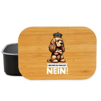 Before you ask: Cocker Spaniel Cocker Dog - Lunch Box - black - Front