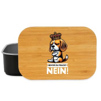 Bevor Du Fragst Beagle Beaglebesitzer Beaglehalter - Lunch Box - Schwarz - Vorne