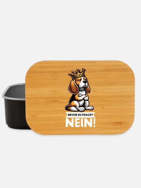 Bevor Du Fragst Beagle Beaglebesitzer Beaglehalter - Lunch Box - Schwarz