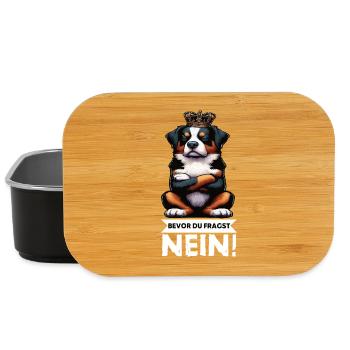Bevor Du Fragst Nein Appenzeller Sennenhund  - Lunch Box - Schwarz - Vorne