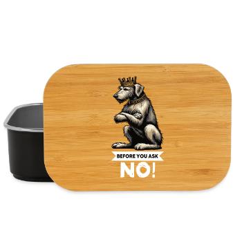 Before You Ask Irischer Wolfshund Wolfshundhalter - Lunch Box - Schwarz - Vorne