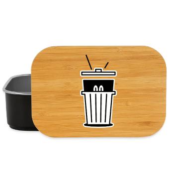 Thug Hiding In A Trash Can - Lunch Box - black - Front