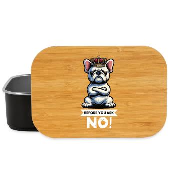 Before You Ask French Bulldog Frenchie - Lunch Box - black - Front