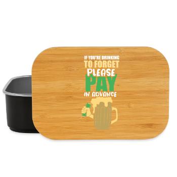 waiter bartender bartender bartender barchef - Lunch Box - black - Front