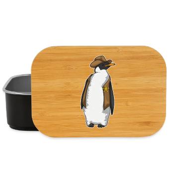 Penguin Sheriff Sheriff's Hat - Lunch Box - black - Front