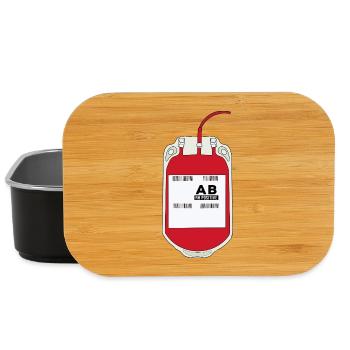 AB Positive Blood Bag - Lunch Box - black - Front