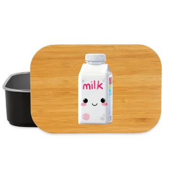 Milk Kawaii - Lunch Box - black - Front