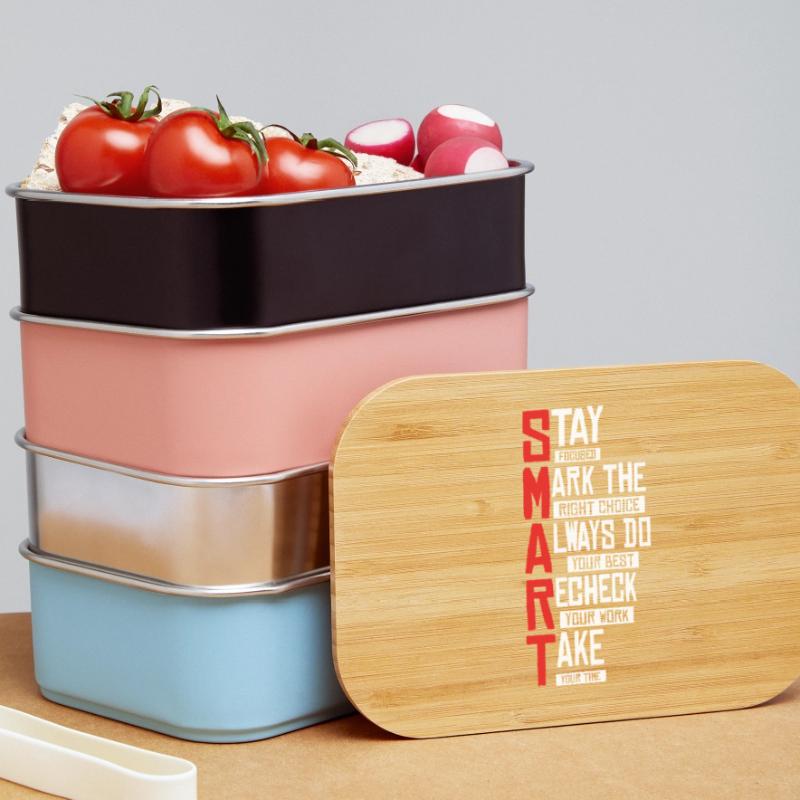 Bold SMART Typography Stack Lunch Box