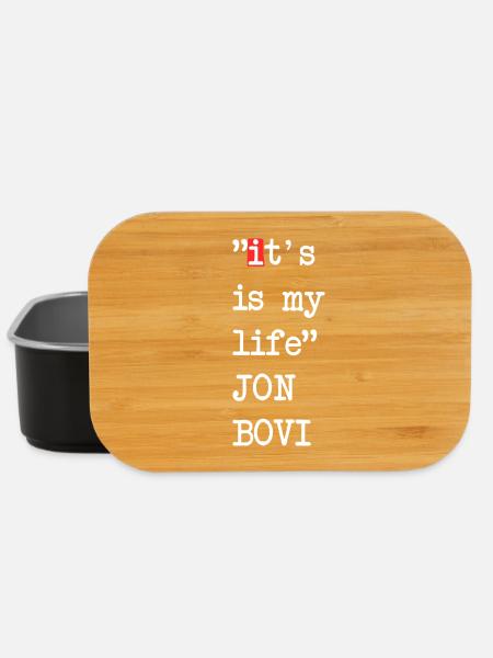 It's my life – funny fake saying design - Lunch Box - black