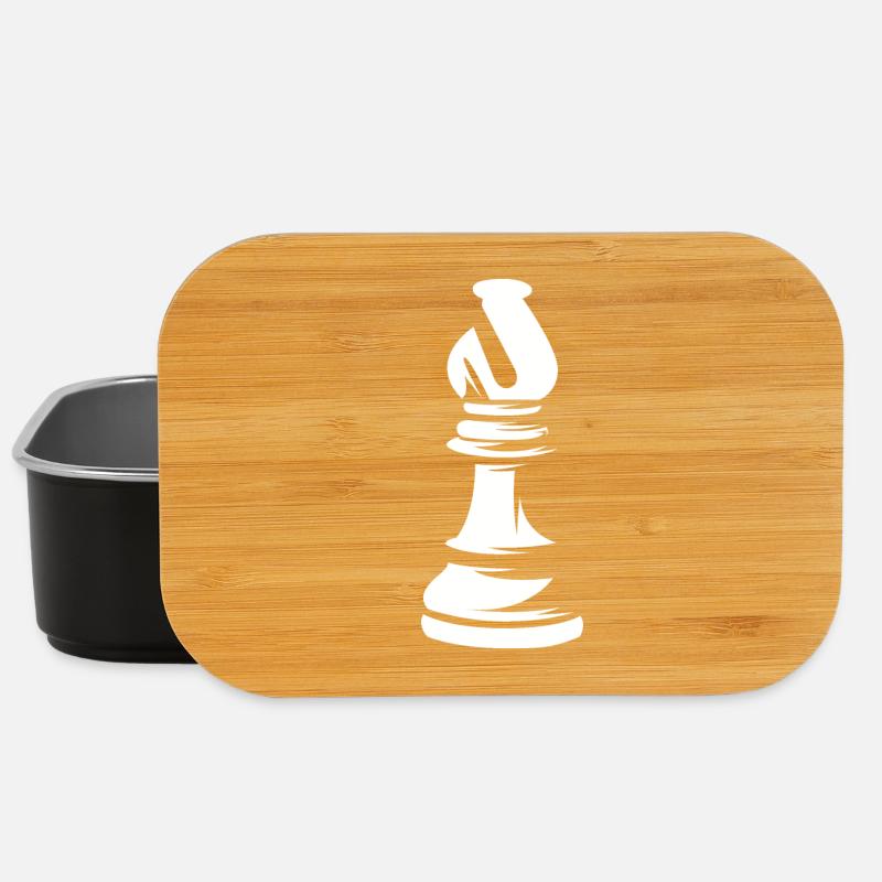 Bishop Bishop Chess Figure Chess Symbol Graphic - Lunch Box - black