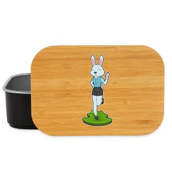 Hase Sekretärin Brief Büro - Lunch Box - Schwarz - Vorne