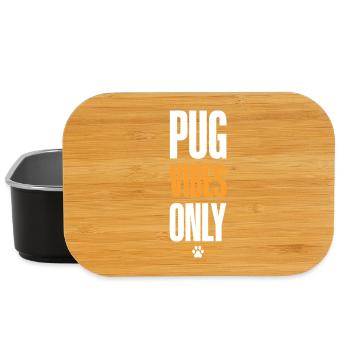 Pug Vibes uniquement - Boîte à goûter - noir - Devant