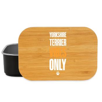 Yorkshire Terrier Vibes Only - Lunch Box - black - Front