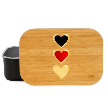 Allemagne - Équipe Heart - Boîte à goûter - noir - Devant