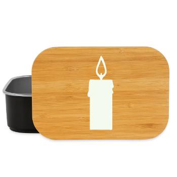 Light silhouette candle in lantern - Lunch Box - black - Front
