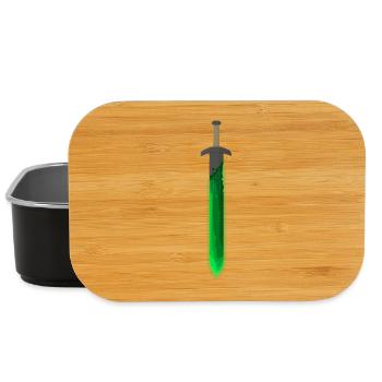 Green Rune Sword - Lunch Box - black - Front