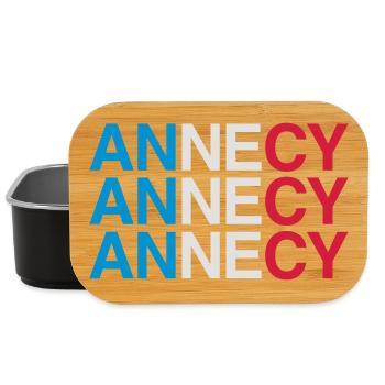 ANNECY Frankreich Drapeau France - Boîte à goûter - noir - Devant