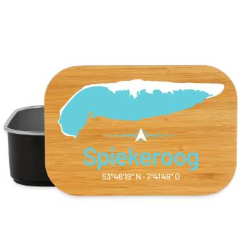 Spiekeroog | Carte de conception - Boîte à goûter - noir - Devant
