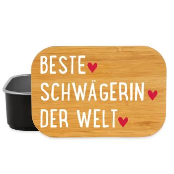 Beste Schwägerin der Welt - Lunch Box - Schwarz - Vorne