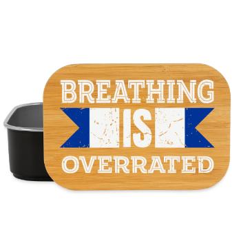 Breathing is Overrated - Lunch Box - black - Front