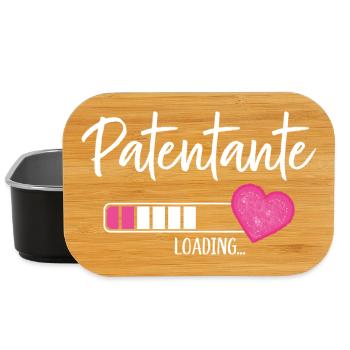 Patentante Loading Herz Patin Patenkind Mädchen - Lunch Box - Schwarz - Vorne